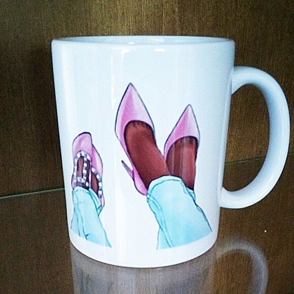 Best Mom Ever! Unique 2-Sided Coffee Cup ~ Mommy + Mini Me ~ For Black Queens - Picture 2 of 9